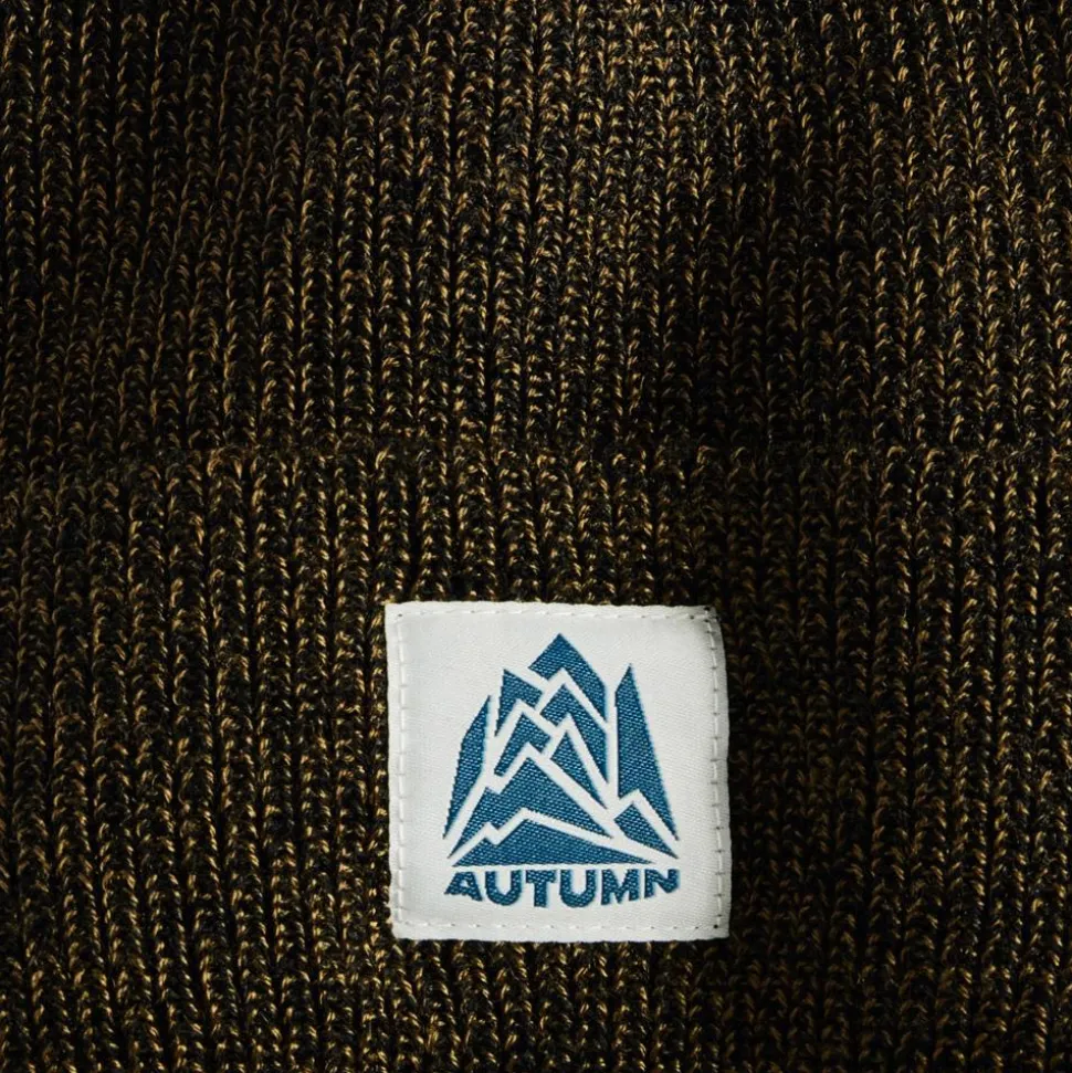 Bonnet Autumn Marl Beanie Army Black