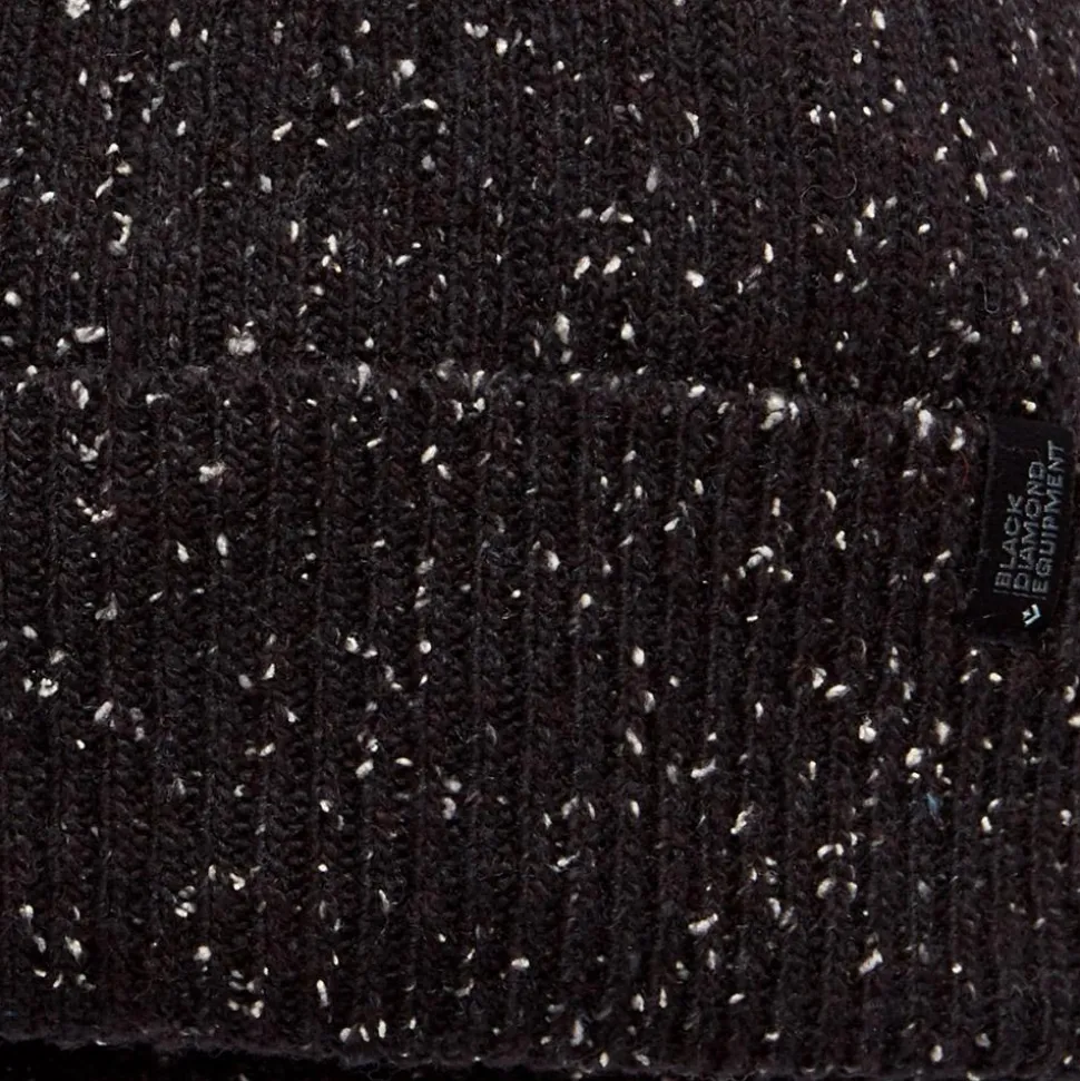 Bonnet Black Diamond Mixed Rib Beanie Black