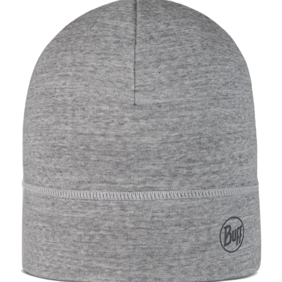 Bonnet Buff Merino Lightweight Beanie Solid Light Grey