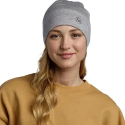 Bonnet Buff Merino Lightweight Beanie Solid Light Grey