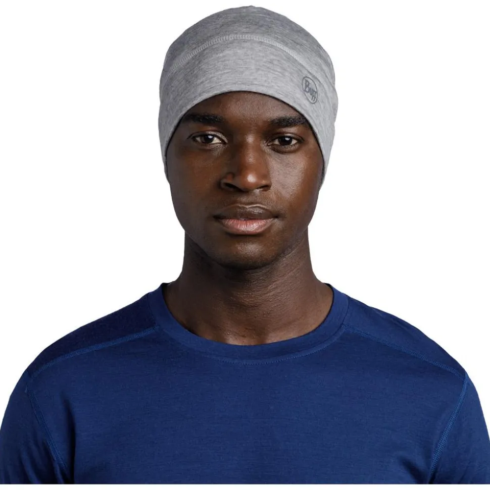 Bonnet Buff Merino Lightweight Beanie Solid Light Grey