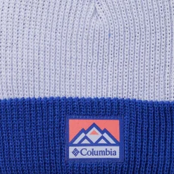 Bonnet Columbia Youth Whirlibird Cuffed Beanie Snowdrift Clematis Blue Mountains