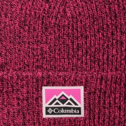 Bonnet Columbia Youth Whirlibird Cuffed Beanie Pink Ice Black Marled Mountains