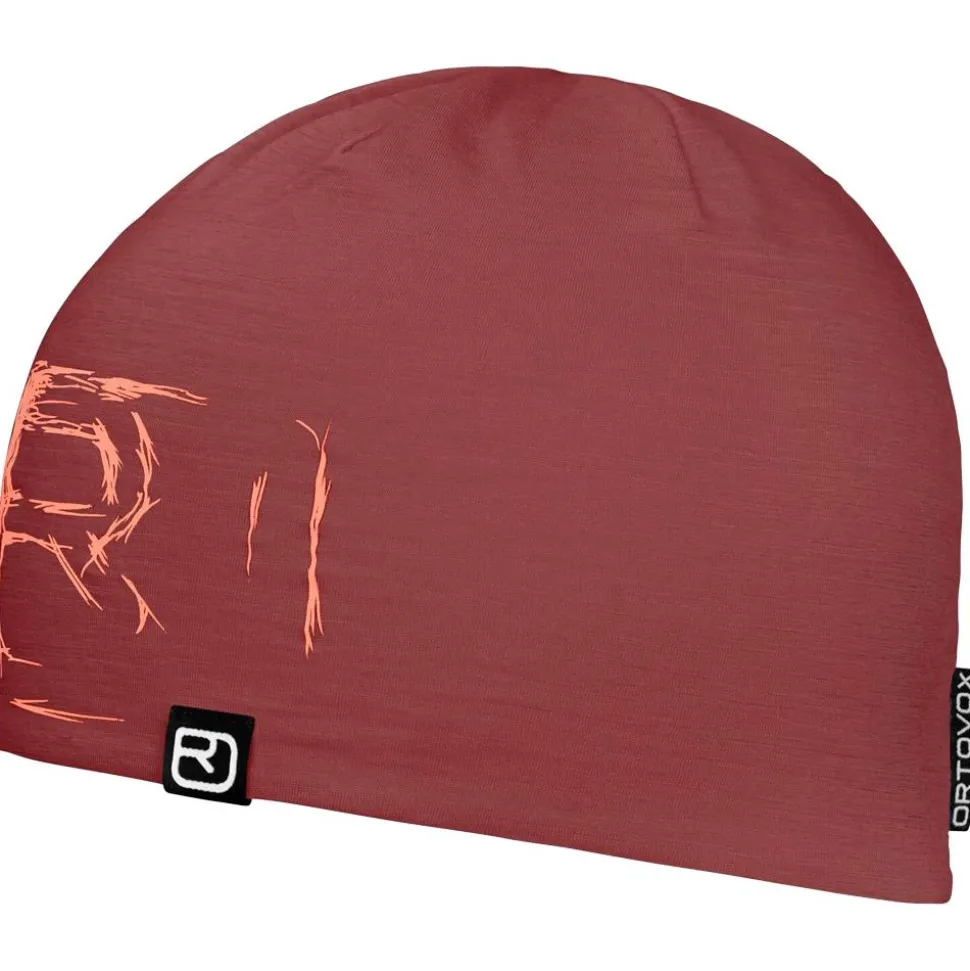 Bonnet Ortovox 120 Tec Logo Beanie Mountain Rose