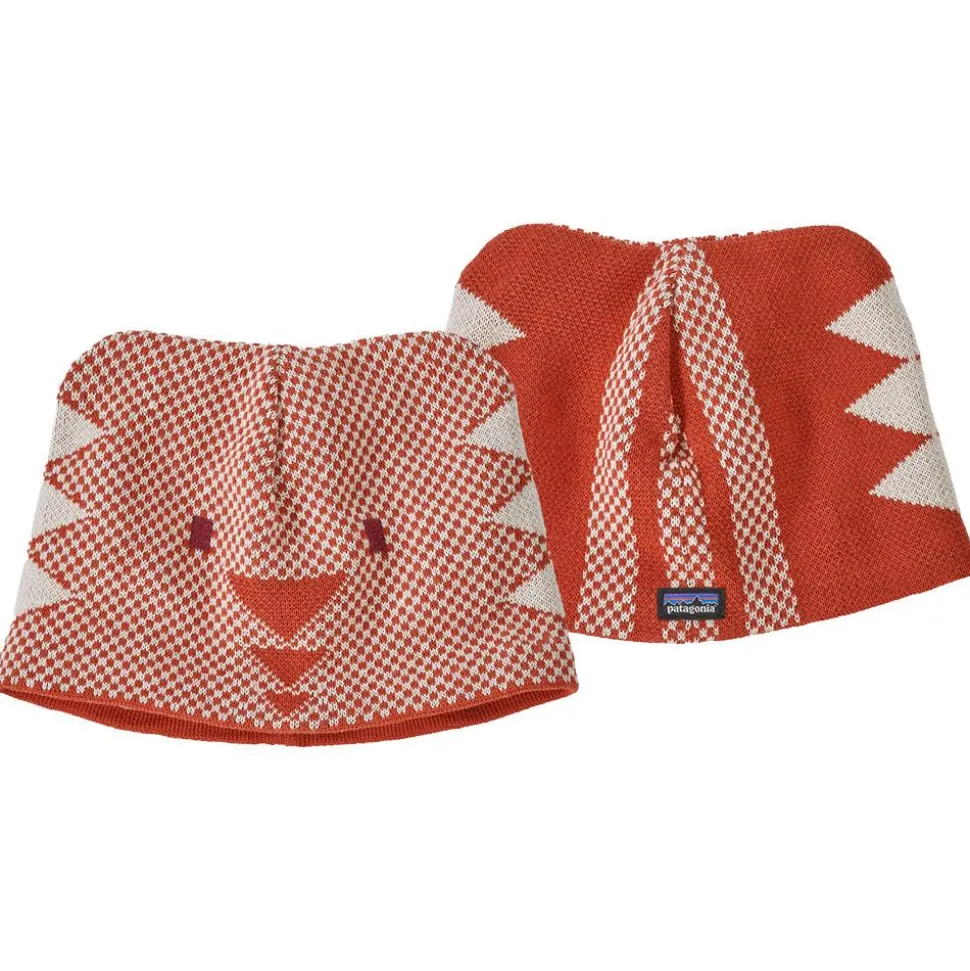 Bonnet Patagonia Baby Animal Friends Beanie Bear Sandhill Rust