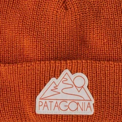 Bonnet Patagonia Kid's Logo Beanie Z's and S's Redtail Rust
