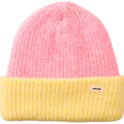 Bonnet Rip Curl 2 Tone Reg Revo Beanie Pink Yellow