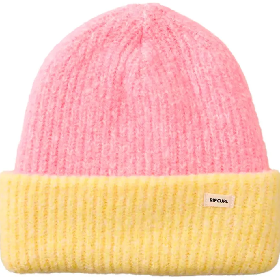 Bonnet Rip Curl 2 Tone Reg Revo Beanie Pink Yellow
