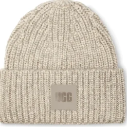 Bonnet UGG Chunky Rib Light Grey
