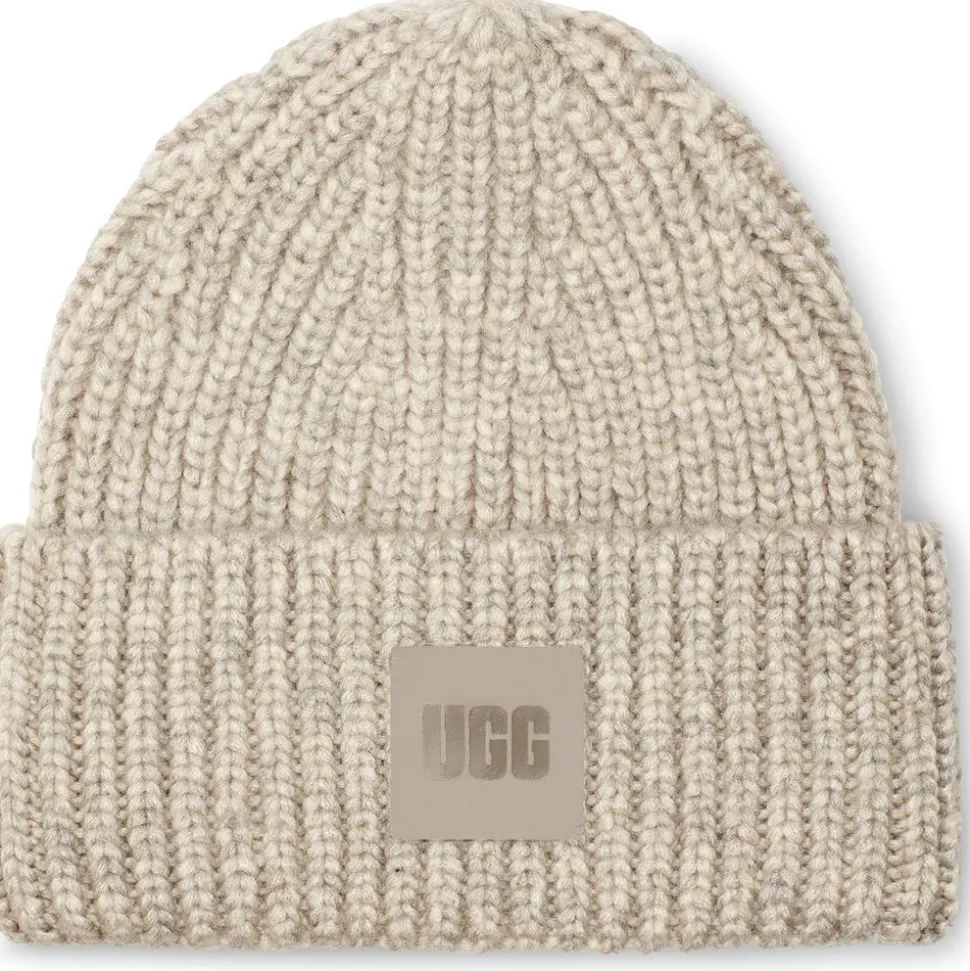 Bonnet UGG Chunky Rib Light Grey