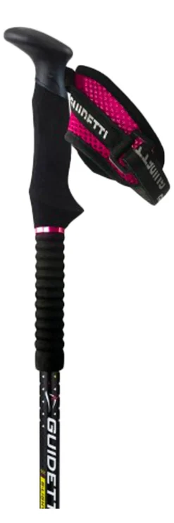 Bâton Guidetti B Light Rubis Carbone/Alu 125 cm Noir Rose