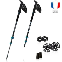 Bâton Guidetti B Light Saphir Carbone/Alu 135 cm Noir Bleu