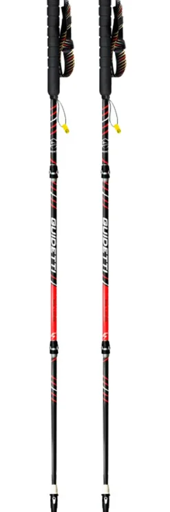 Bâton Guidetti Silver Aéro Alu Noir Rouge