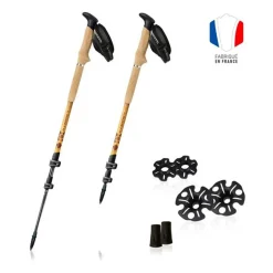 Bâton Guidetti Terre De Trek Light Bois Noir