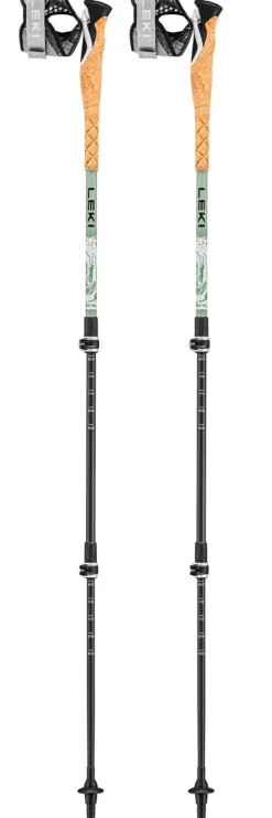 Bâton Leki Cross Trail Lite Carbon 100-135 cm White Envy Black