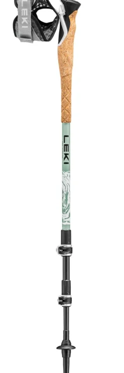 Bâton Leki Cross Trail Lite Carbon 100-135 cm White Envy Black