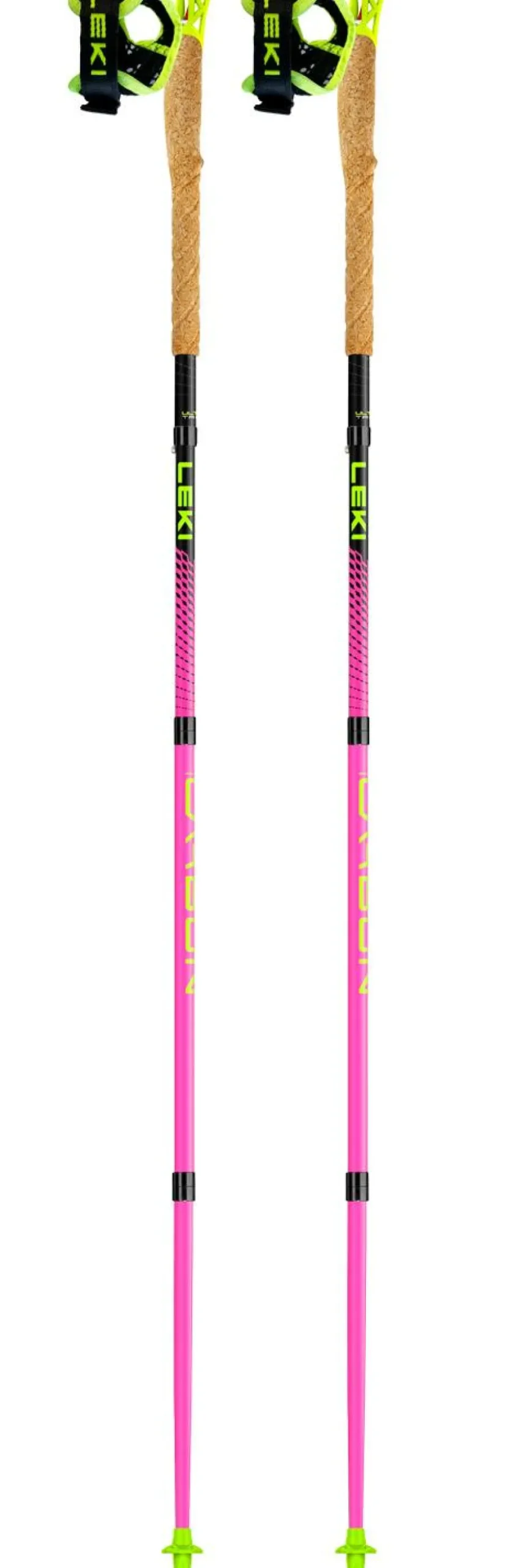 Bâton Leki Ultratrail Fx.One Neon Pink Neon Yellow