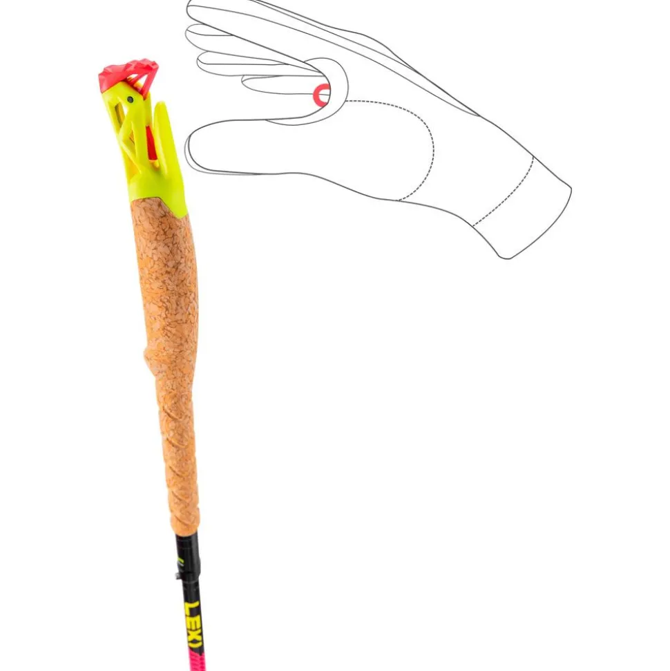 Bâton Leki Ultratrail Fx.One Neon Pink Neon Yellow