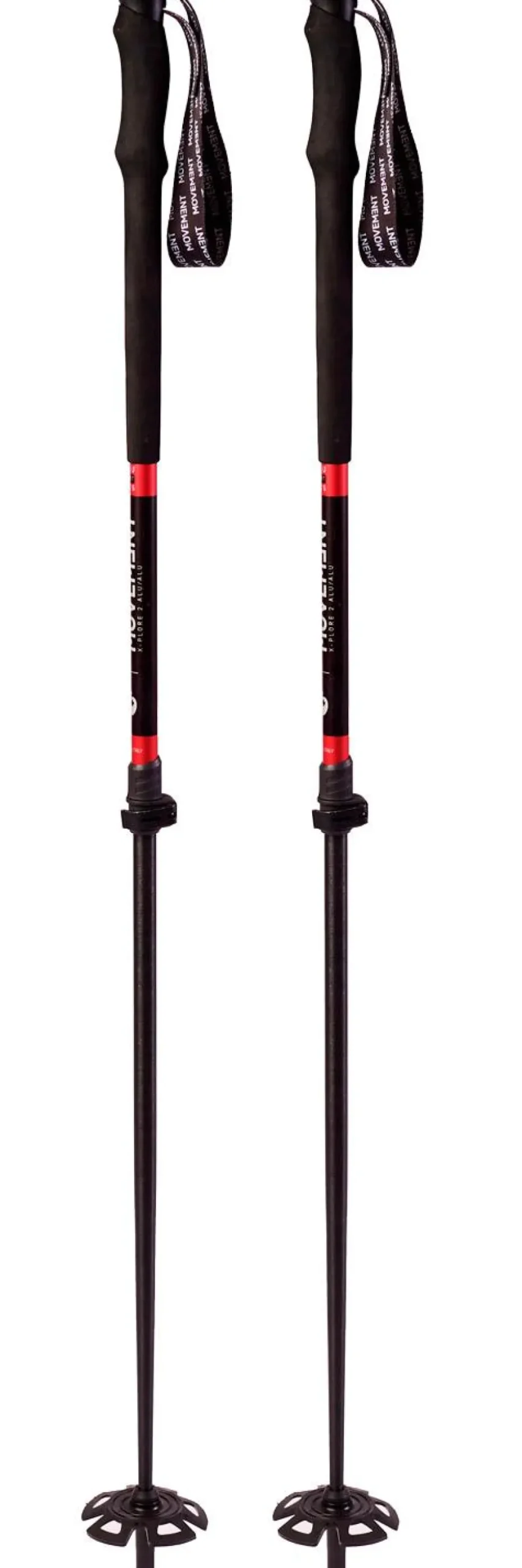 Bâton Movement X-Plore 2 Alu W Black Carmin