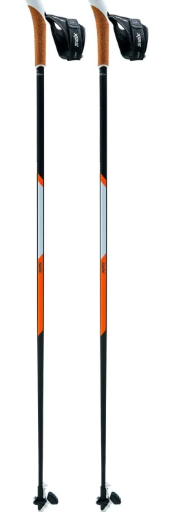 Bâton Swix Ct3 Twist&Go Just Click Liège Synthétique Black Orange