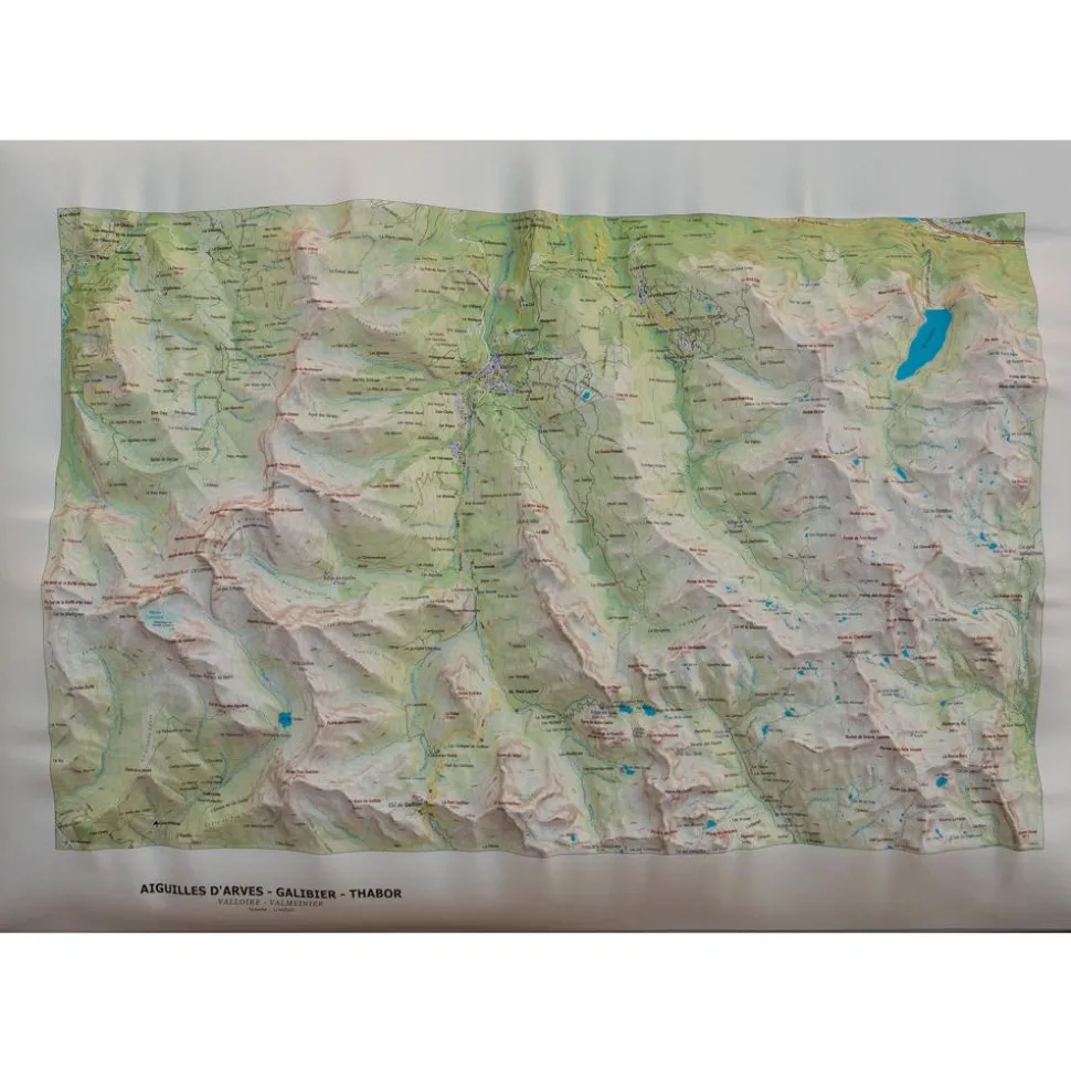 Carte 3D Deniveles Aiguilles-D'arves, Galibier & Thabor (Summer)