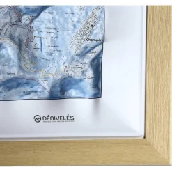 Carte 3D Deniveles Cadre 50x70 cm Brut