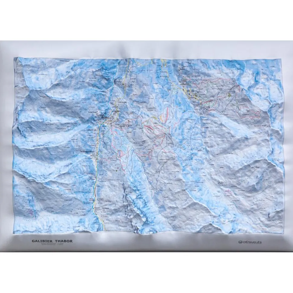 Carte 3D Deniveles Domaine Galibier-Thabor (Winter)
