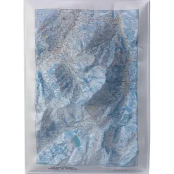 Carte 3D Deniveles Domaines Contamines Montjoie - Saint-Gervais-les-Bains