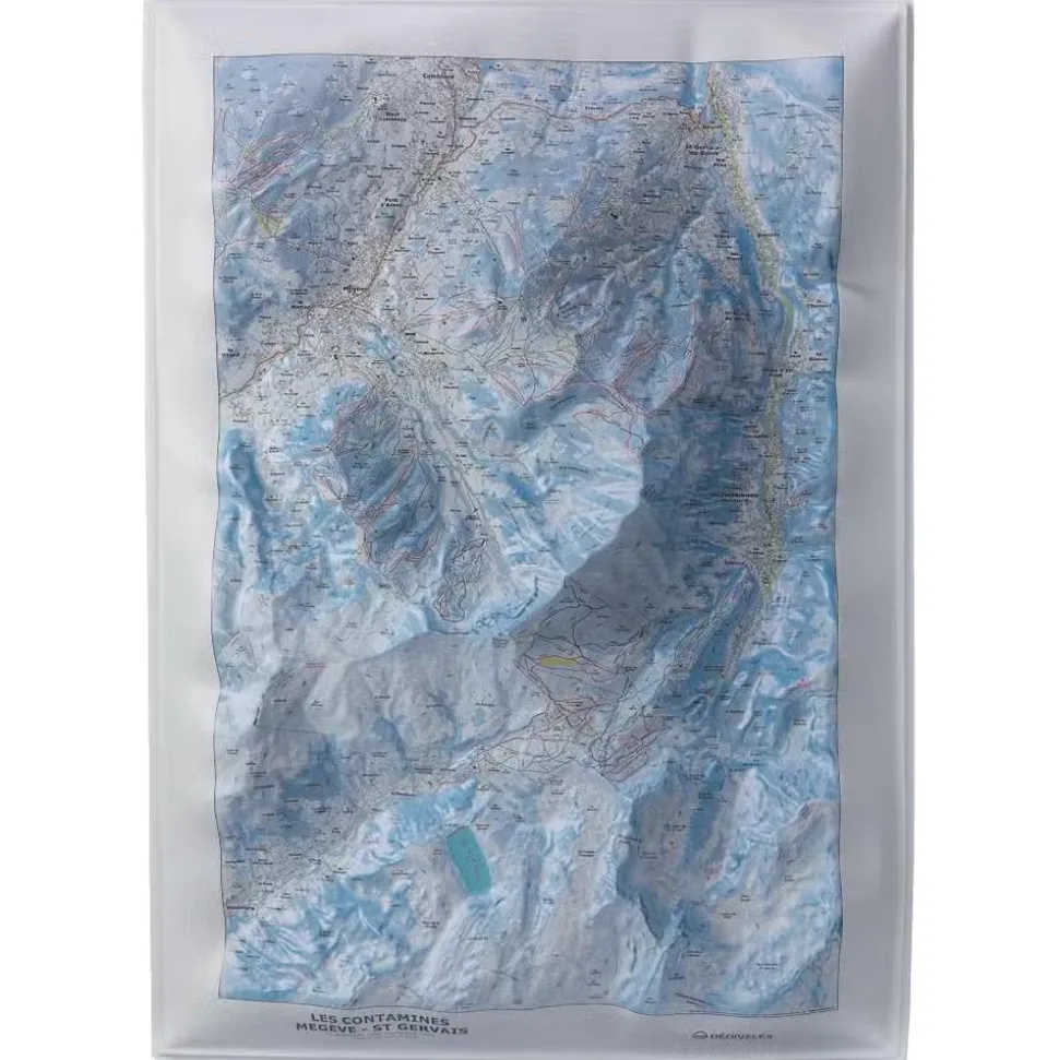 Carte 3D Deniveles Domaines Contamines Montjoie - Saint-Gervais-les-Bains