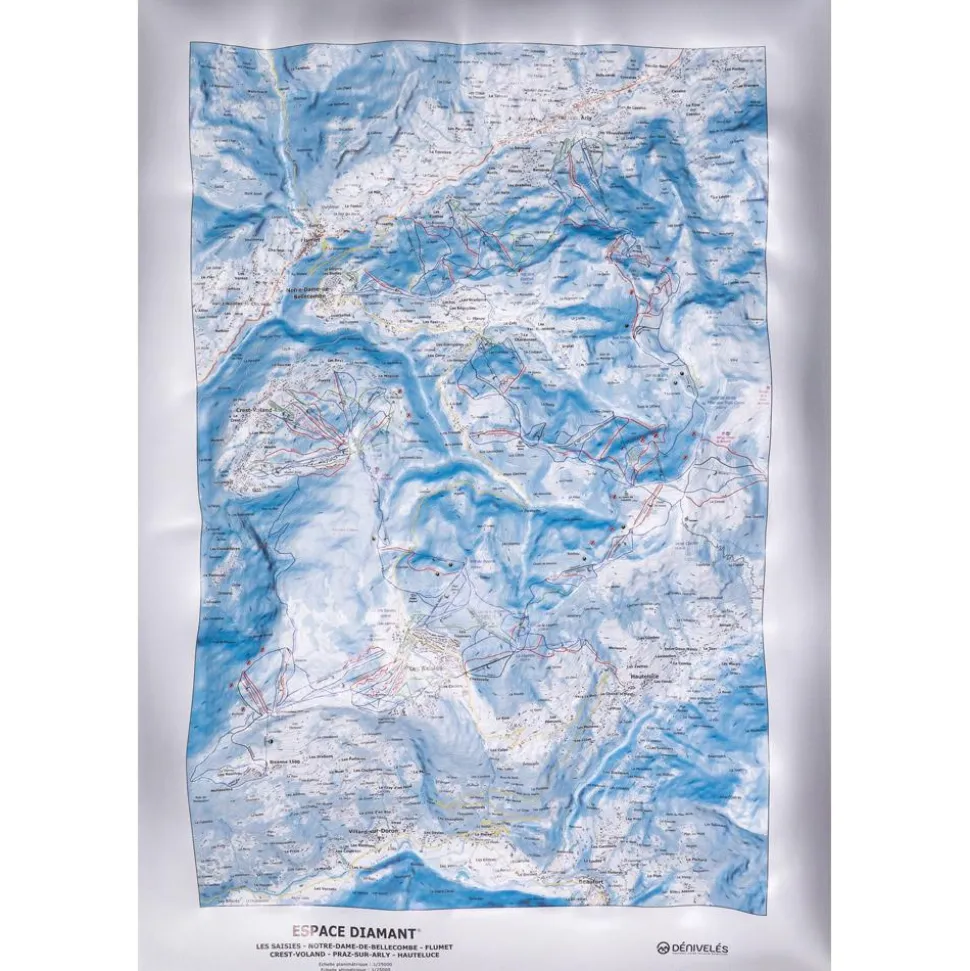 Carte 3D Deniveles Domaine Espace Diamant Les Saisies