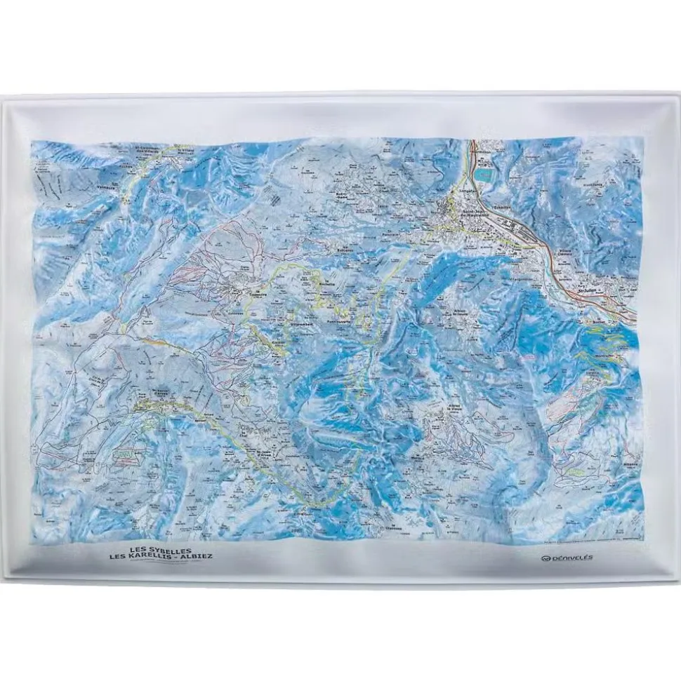 Carte 3D Deniveles Domaines Les Sybelles