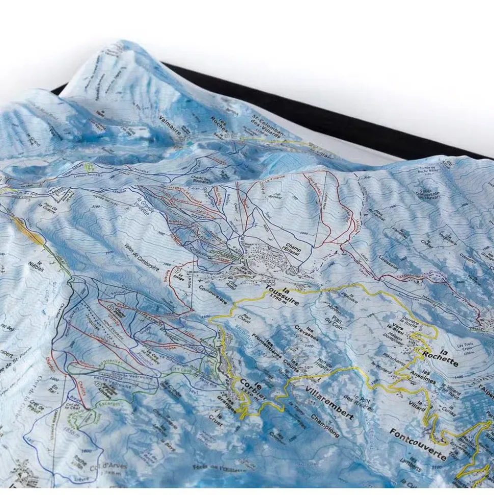 Carte 3D Deniveles Domaines Les Sybelles