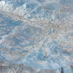 Carte 3D Deniveles Domaine Megeve - Saint-Gervais - Combloux