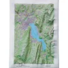 Carte 3D Deniveles Lac d'Annecy