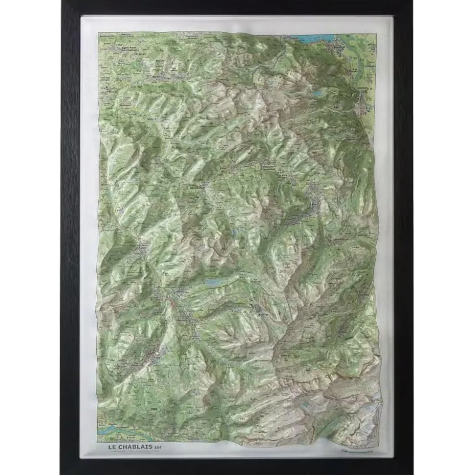 Carte 3D Deniveles Le Chablais Est