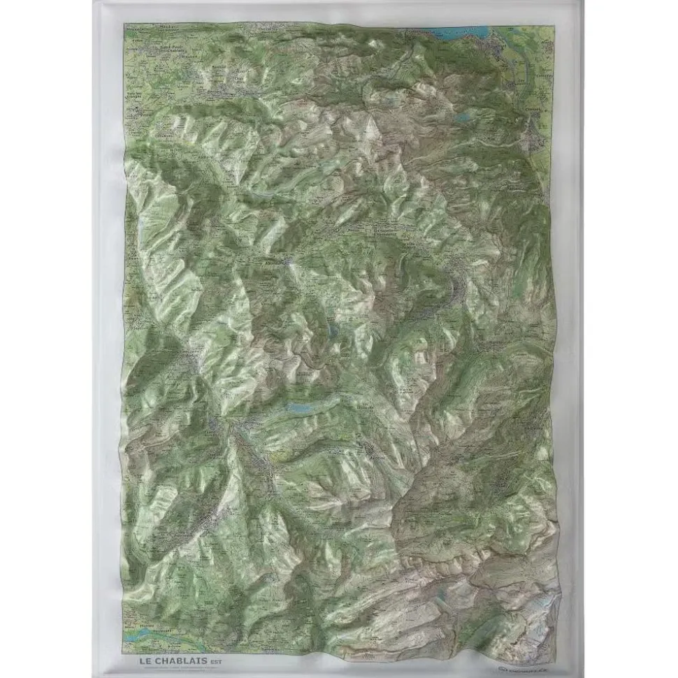 Carte 3D Deniveles Le Chablais Est