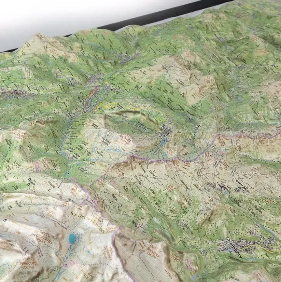 Carte 3D Deniveles Le Chablais Est