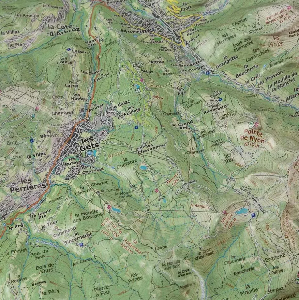 Carte 3D Deniveles Le Chablais Est