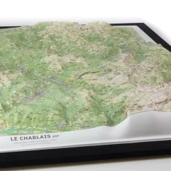 Carte 3D Deniveles Le Chablais Est