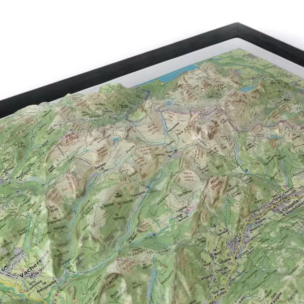 Carte 3D Deniveles Le Chablais Est