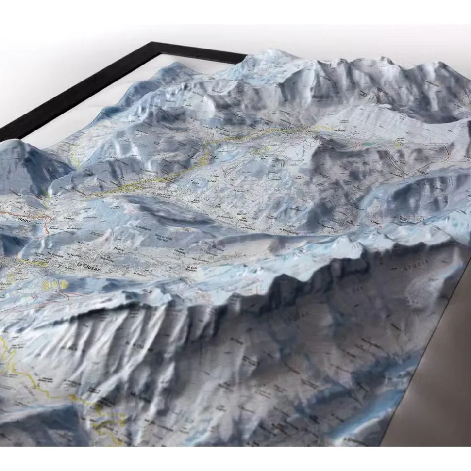 Carte 3D Deniveles Le Grand-Bornand - La Clusaz