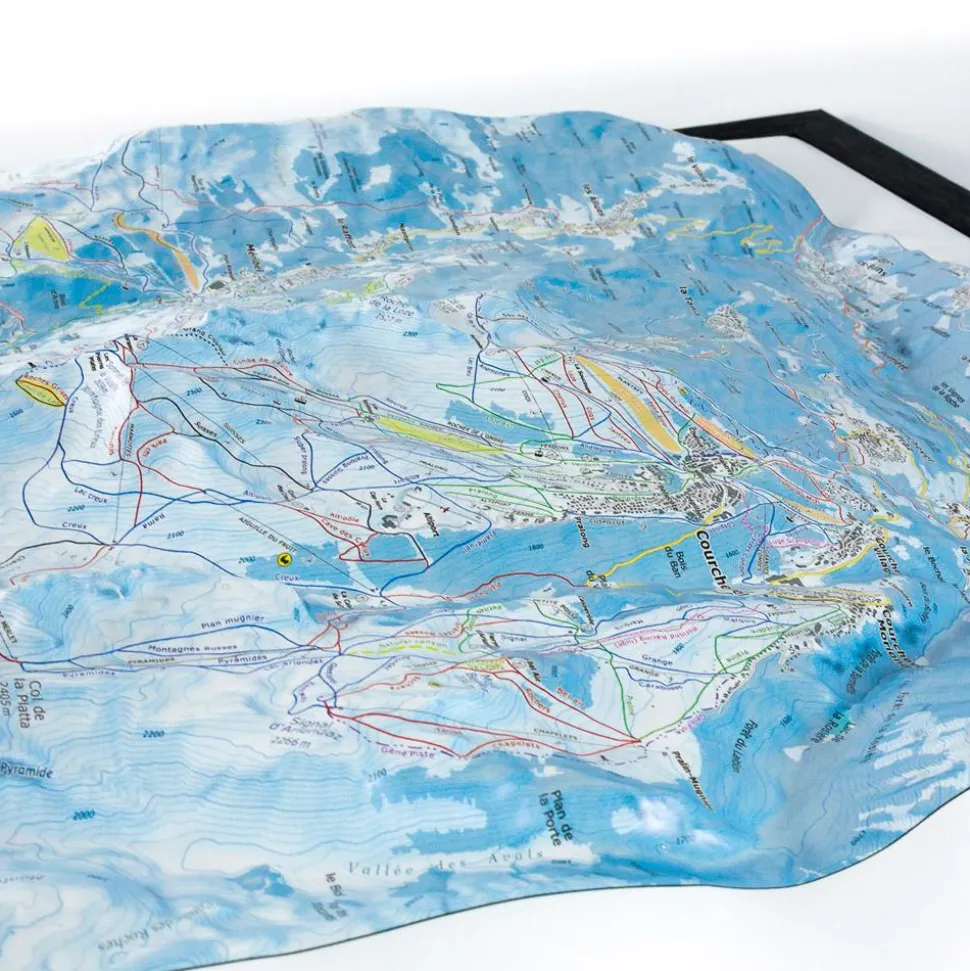 Carte 3D Deniveles Les 3 Vallées - Courchevel/Méribel