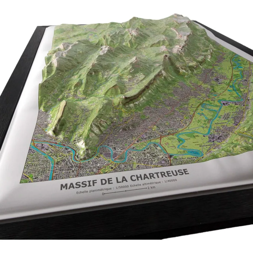 Carte 3D Deniveles Massif De La Chartreuse
