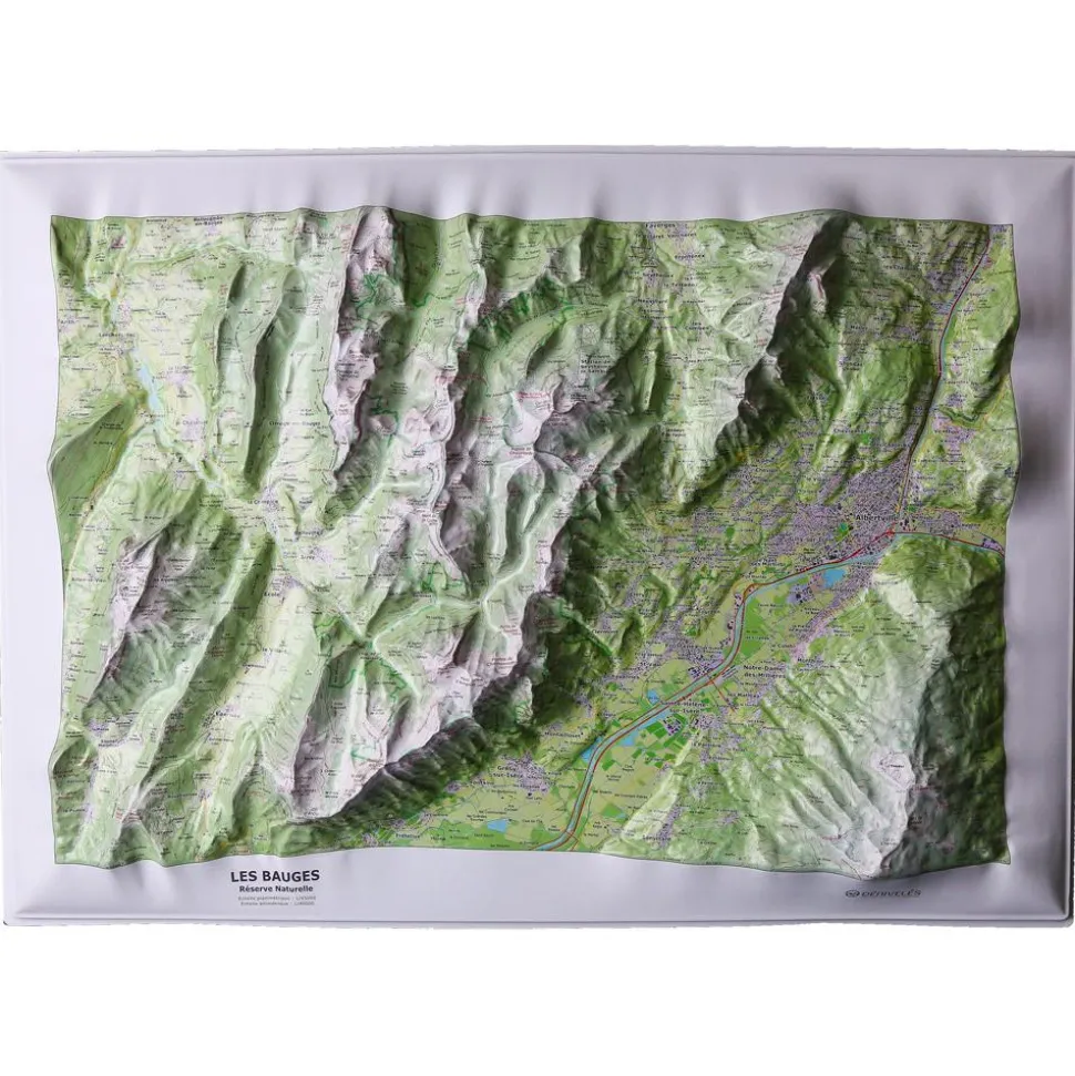 Carte 3D Deniveles Massif Des Bauges