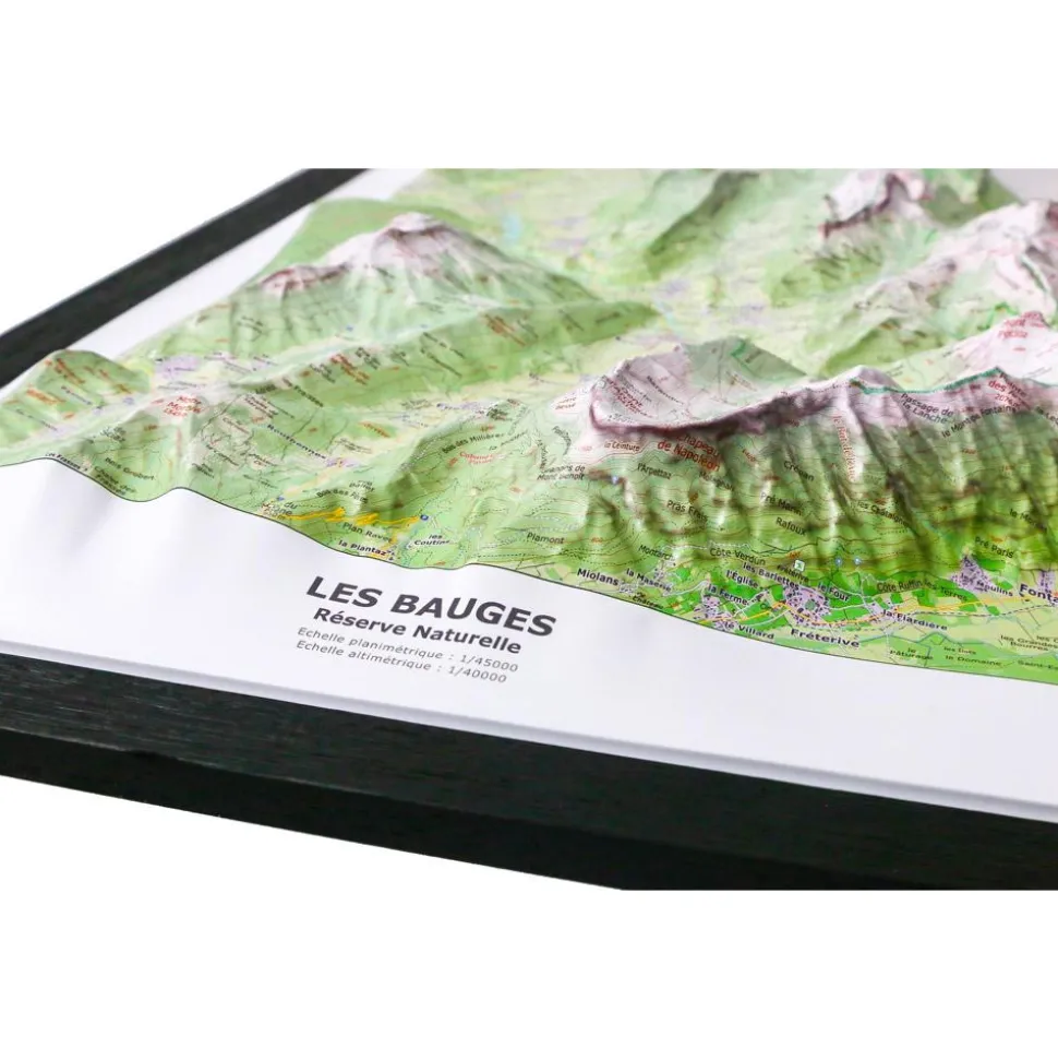 Carte 3D Deniveles Massif Des Bauges