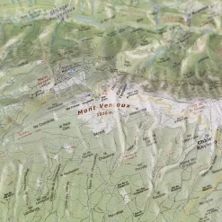 Carte 3D Deniveles Mont Ventoux
