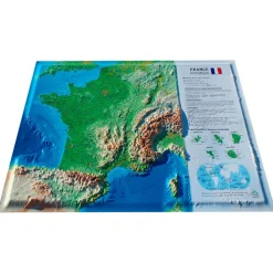 Carte 3D 3DMAP La France Physique