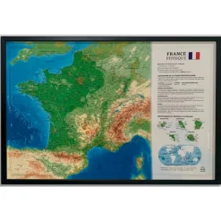 Carte 3D 3DMAP La France Physique