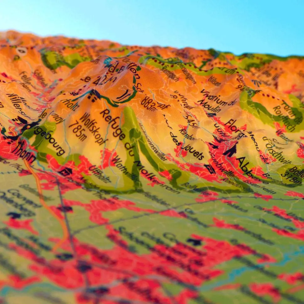Carte 3D 3DMAP Le Massif Des Vosges
