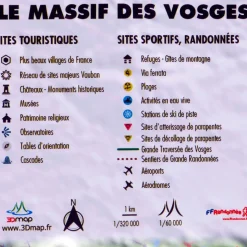 Carte 3D 3DMAP Le Massif Des Vosges